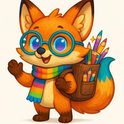 Mojo é uma raposa mágica que ajuda as crianças em aventuras educativas e criativas.